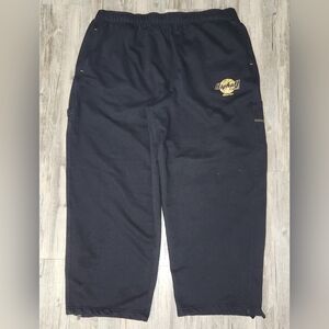 Vintage Y2K Starter Asphalt Baggy Sweatpants‎ Wide Leg Drawstring 2XL Black